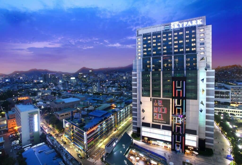 Hotel Skypark Kingstown Dongdaemun em Seul na Coréia do Sul. 